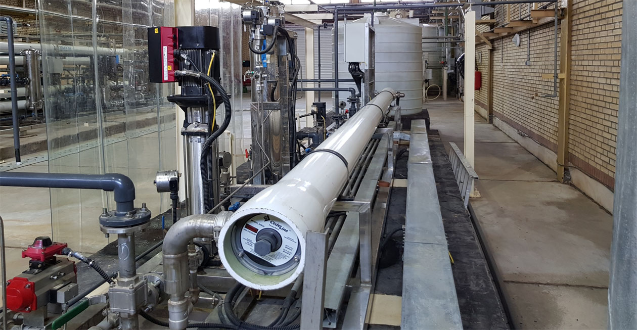 تصفیه مجدد پساب خروجی واحد تولید آب دمین و انتقال آن به مخازن آب خام